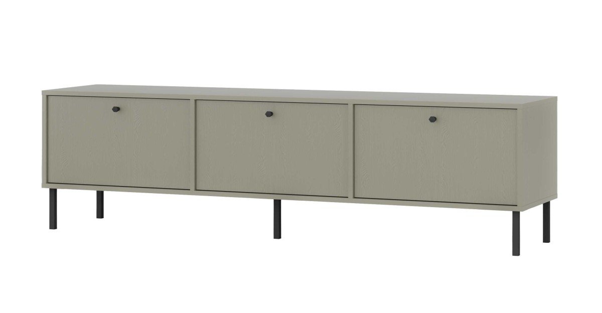 TV stand with cabinets Tokyo 3K eucalyptus color