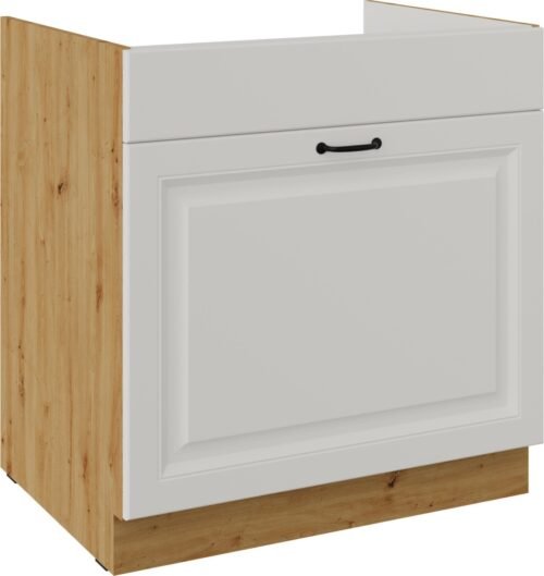 Base cabinet 80 cm, sink, drawer, Stillo artisan/white 80 ZL 1S BB PREMIUM BOX