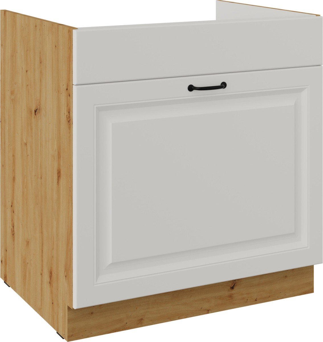 Base cabinet 80 cm, sink, drawer, Stillo artisan/white 80 ZL 1S BB PREMIUM BOX