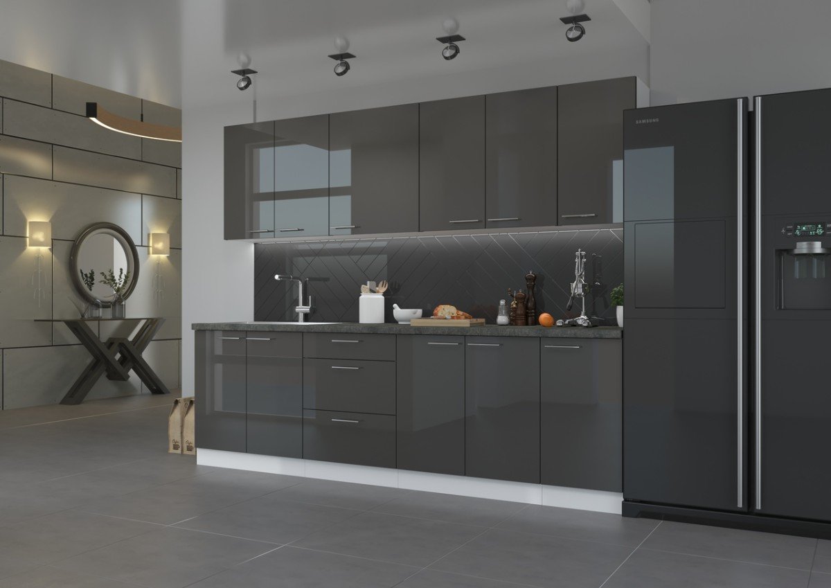 Kitchen set, corner kitchen 260/210 cm Lara Grey - Image 2
