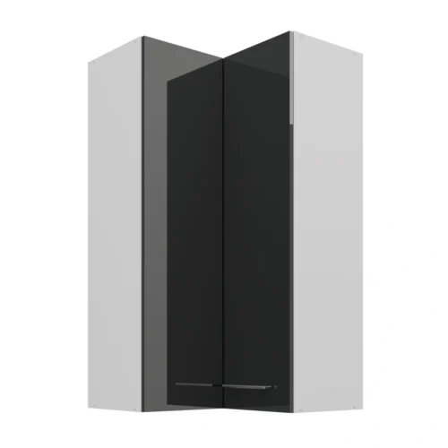Upper corner cabinet 60/60 cm Lara Grey GN-108 2F 90 degrees