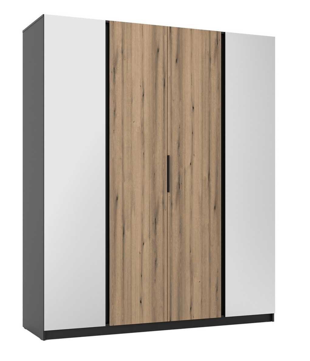 Kaja BL/EV four-door wardrobe with 2 mirrors 2F - Image 2