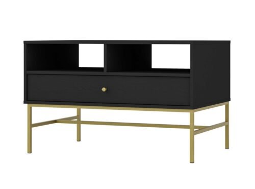 Tokyo 1S coffee table with drawer, black