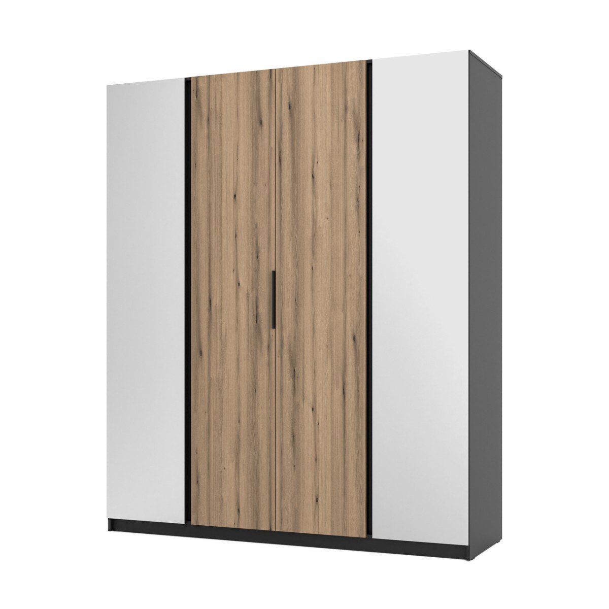 Kaja BL/EV four-door wardrobe with 2 mirrors 2F - Image 3