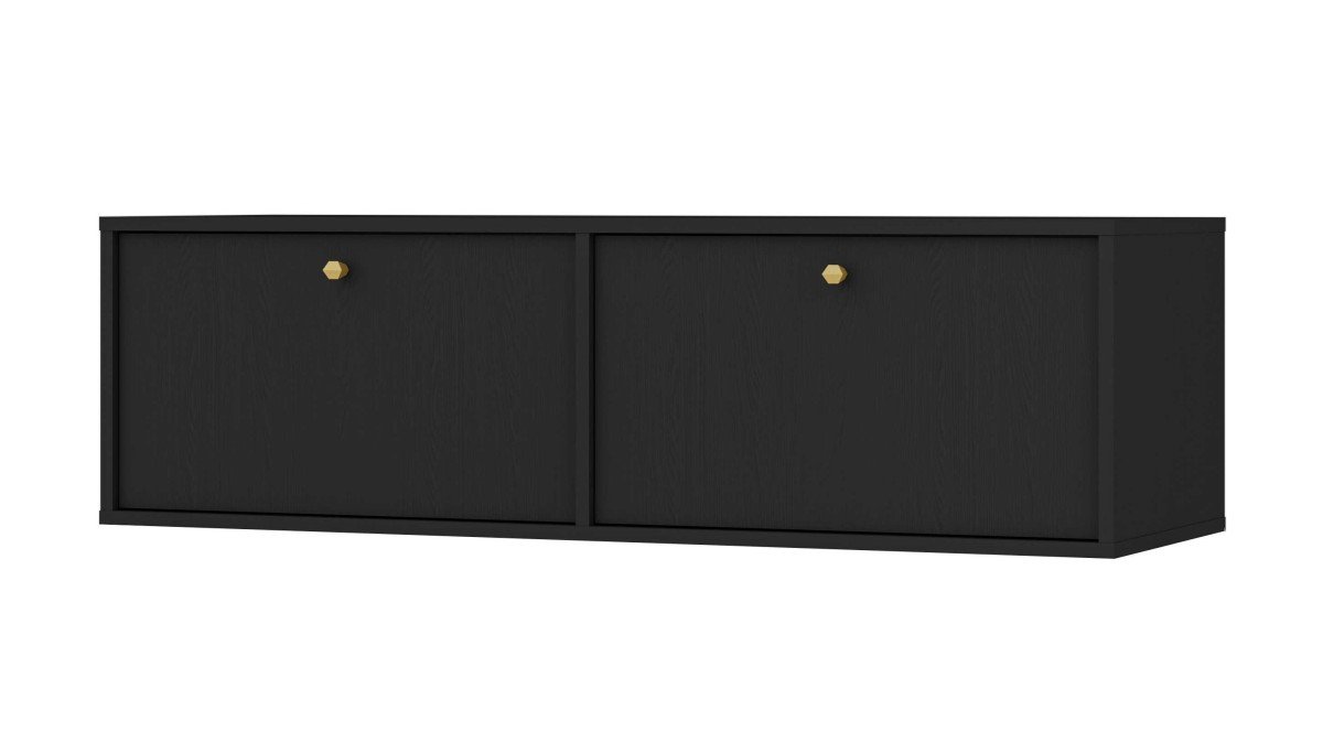 TV stand with cabinets Tokyo 2K black - Image 4