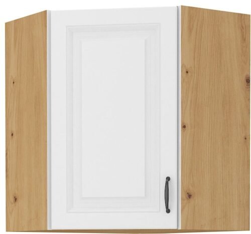 Upper corner cabinet 60 cm Stillo artisan/white 60×60 GN-72 (45 degrees) 1F