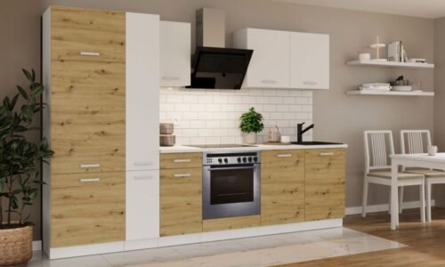 Kitchen set with countertop, kitchen 290 cm, Toni artisan oak