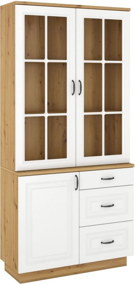 Stylish sideboard 1D3S Flawia white