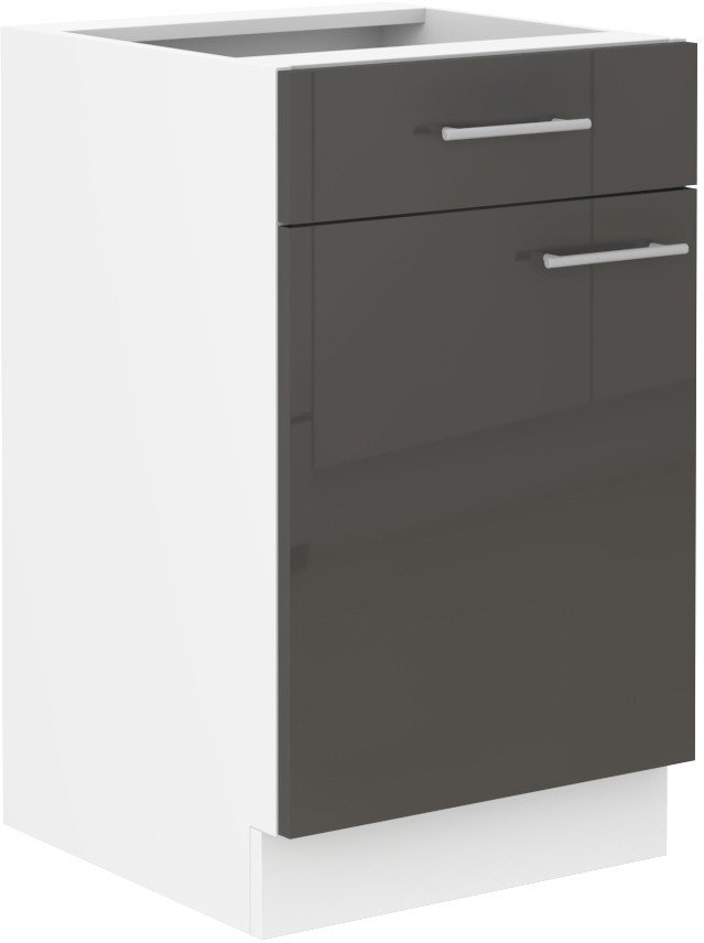 Base cabinet 50 cm with drawer Lara Grey 50 D 1F 1S BB