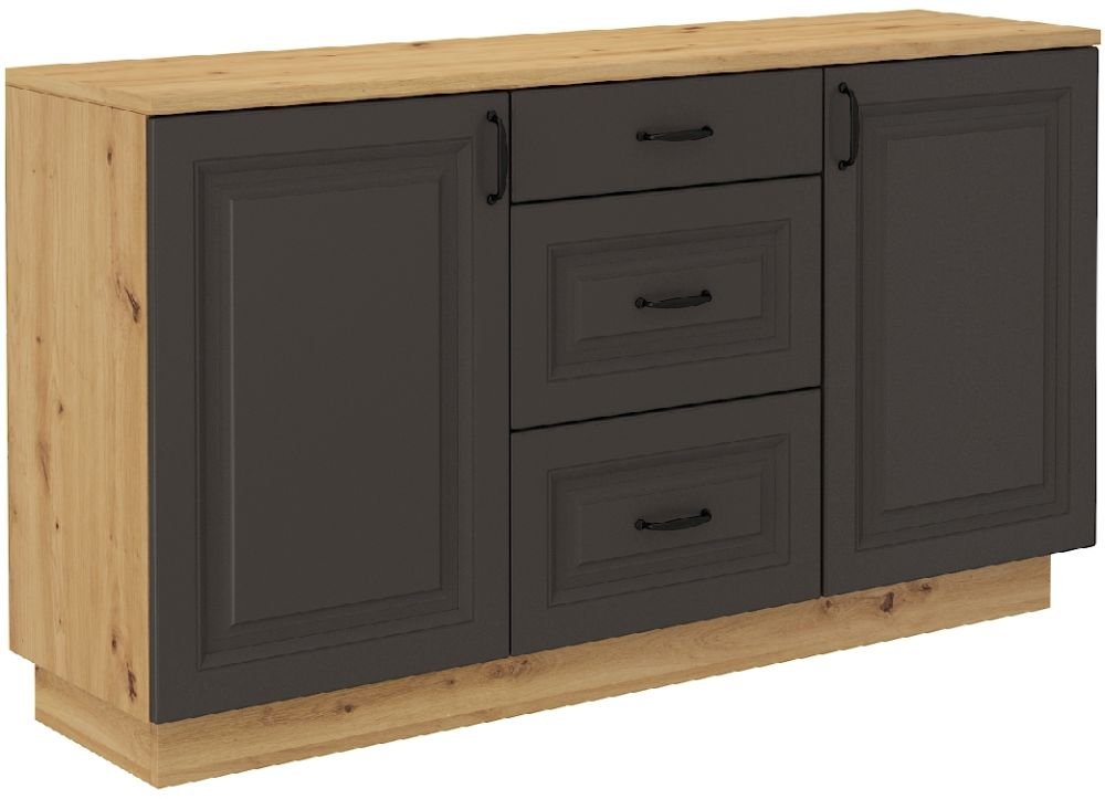 Stylish chest of drawers 2D3S Flawia gray