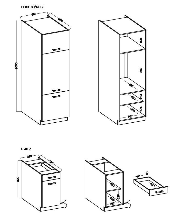 Kitchen set with countertop, 300 cm kitchen Toni matera - Image 7