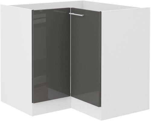 Base corner cabinet 90/90 cm Lara gray 90×90 ND 2F BB