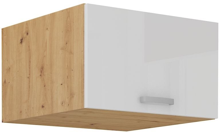Low deep upper cabinet 60 cm Artisan white glossy 60 NAGU-36 1F
