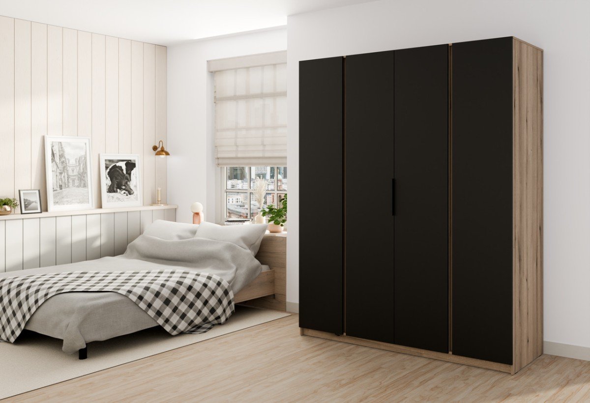 Kaja EV/BL 4F four-door wardrobe