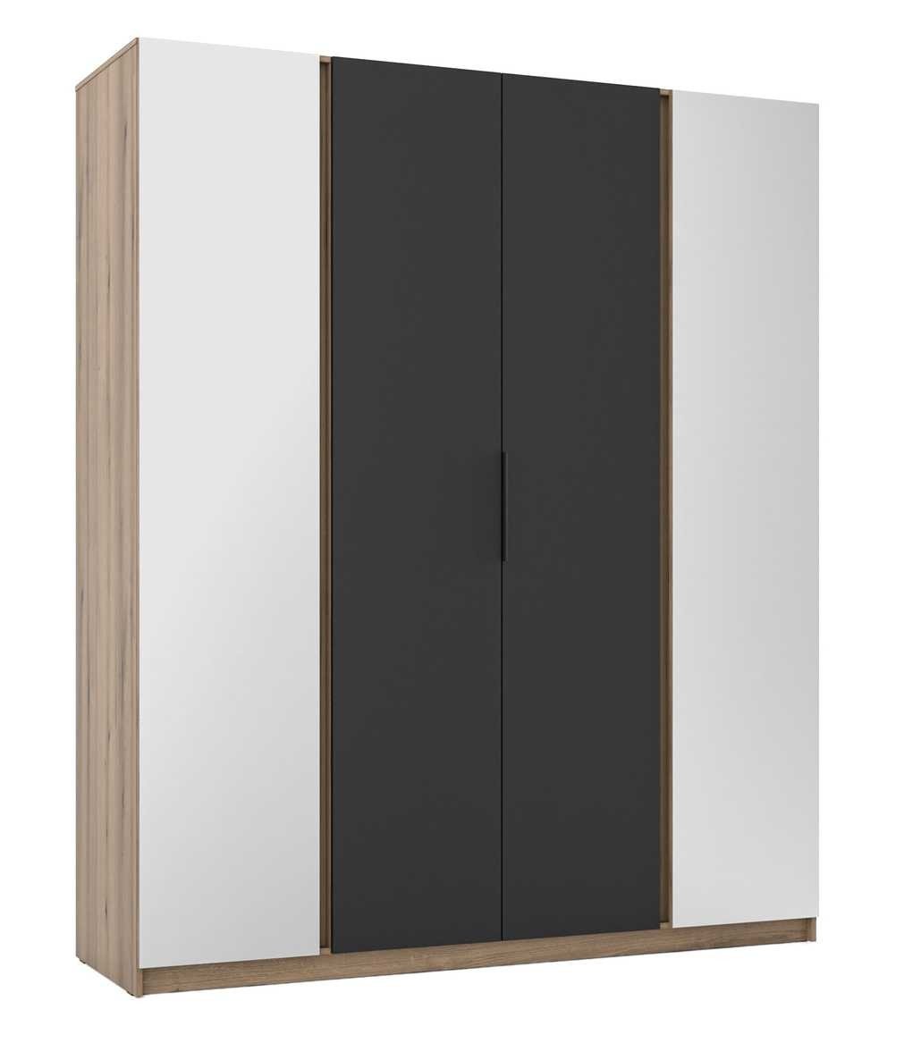 Kaja EV/BL four-door wardrobe with 2 mirrors 2F - Image 2