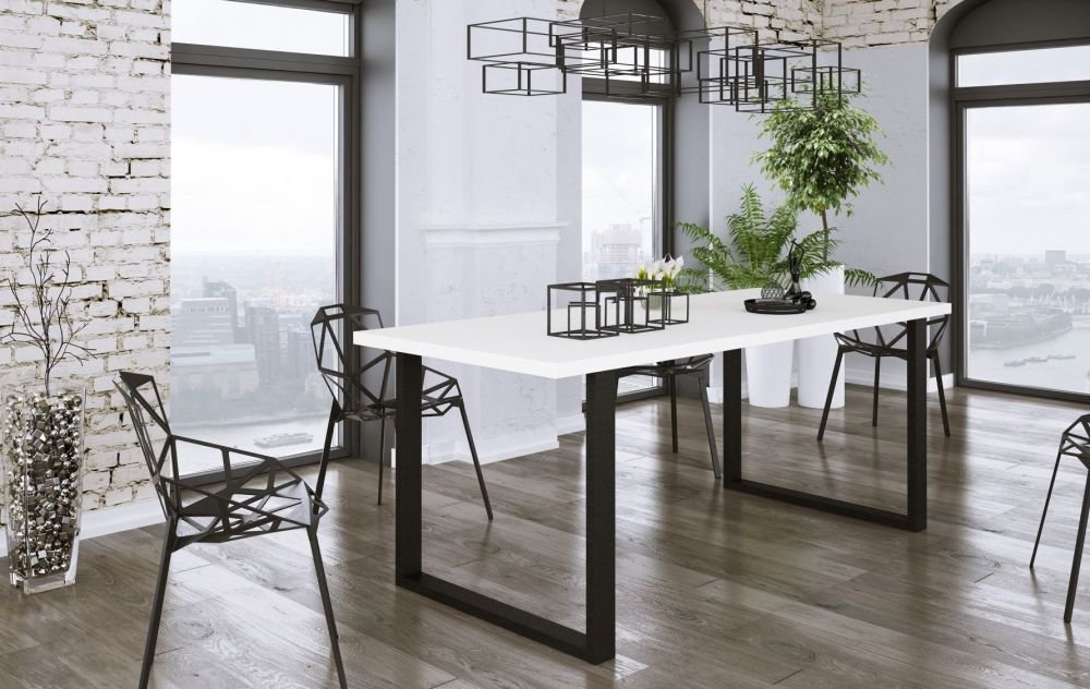 Imperial loft table, matte white, 4 sizes