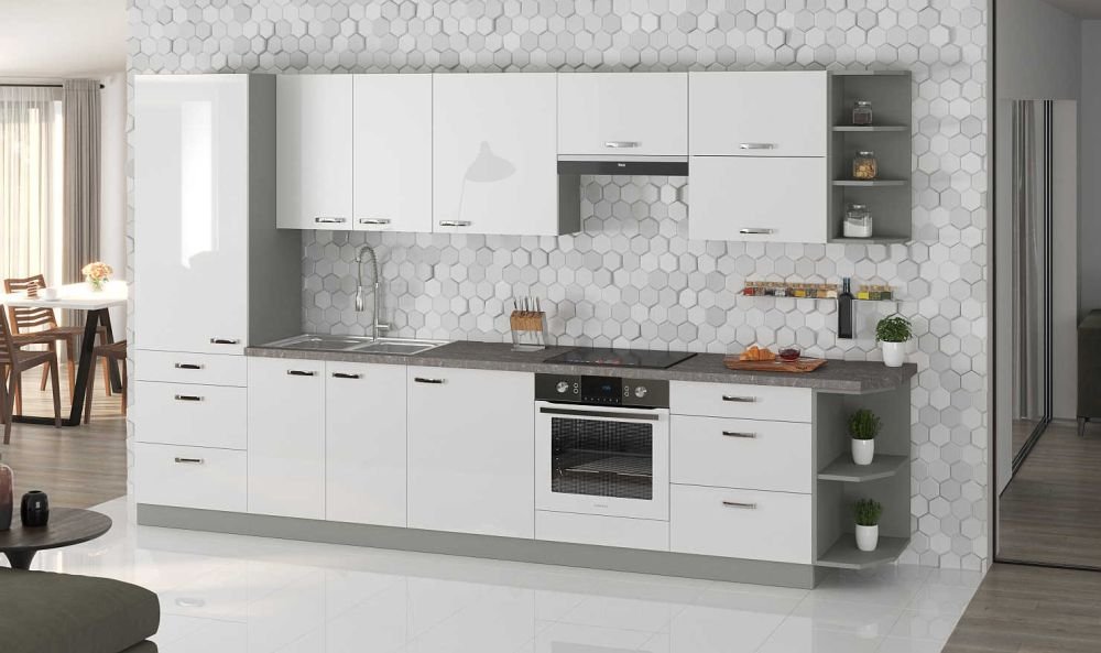 Kitchen furniture in the kitchen 350 cm Bianka