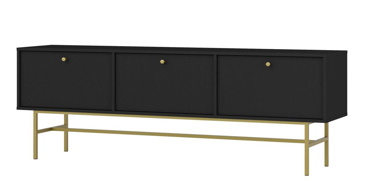 TV stand with cabinets Tokyo 3K black