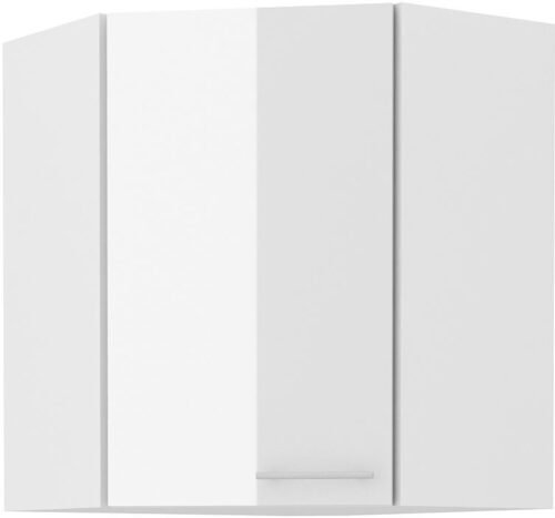 Upper corner cabinet 60/60 cm Lara White 60×60 GN-72 45 degrees 1F