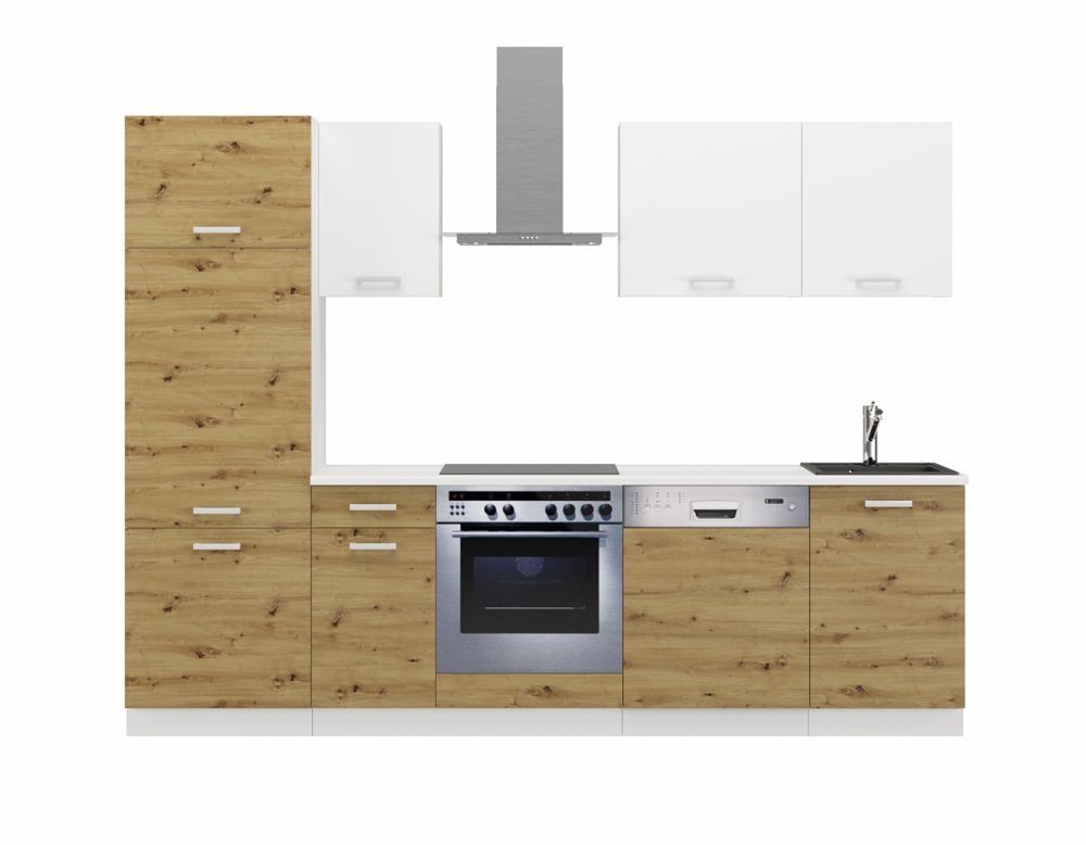 Kitchen set with countertop, kitchen 270 cm, Toni artisan oak - Image 2
