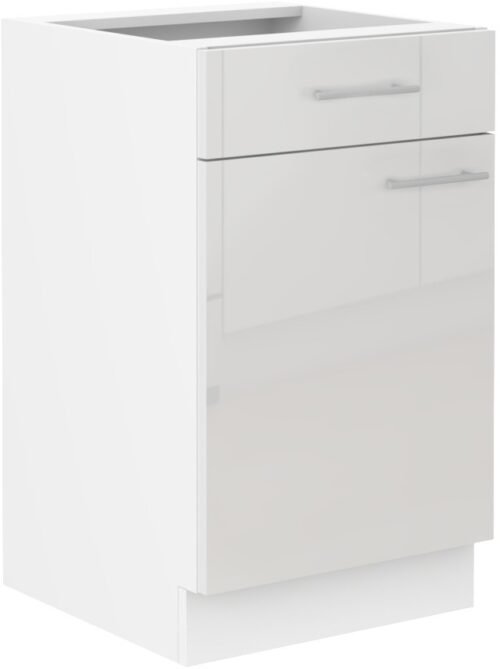 Base cabinet 50 cm with drawer Lara White 50 D 1F 1S BB
