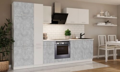 Kitchen set with countertop, kitchen 290 cm, Toni bellato gray