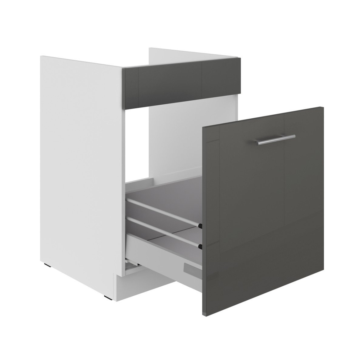 Base cabinet 60 cm, sink, drawer, Lara Grey 60 ZL 1S BB PREMIUM BOX - Image 2