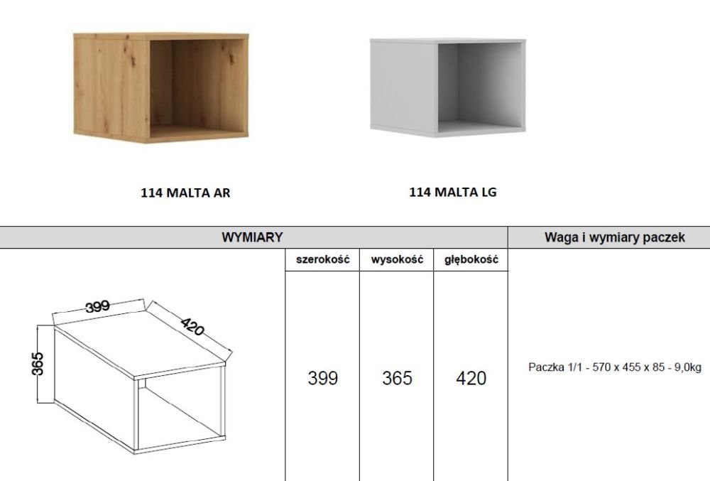 Malta open hanging shelf symbol 114 - Image 3