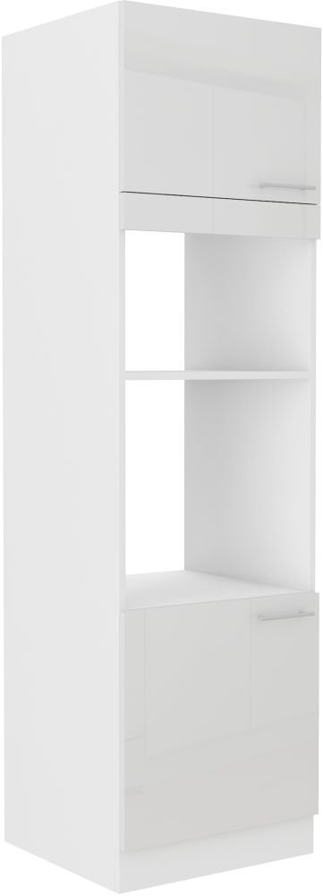 60 cm column cabinet oven and microwave Lara White 60 DPM-210 2F