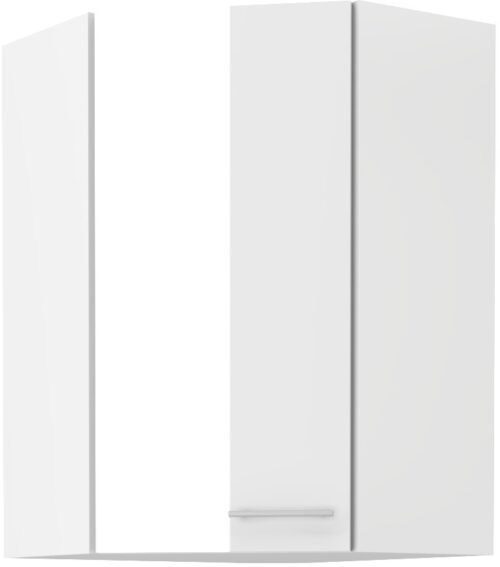 Upper corner cabinet 60/60 cm Lara White 60×60 GN-90 45 degrees 1F