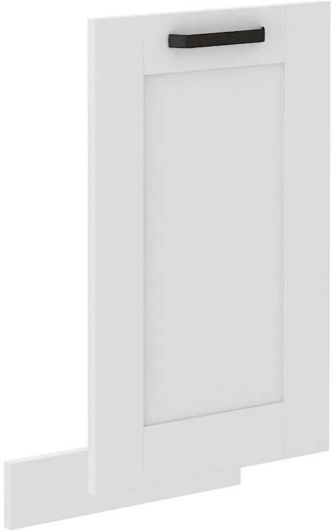 Dishwasher front, 45 cm, coated panel, Luna white, ZM, 713×446