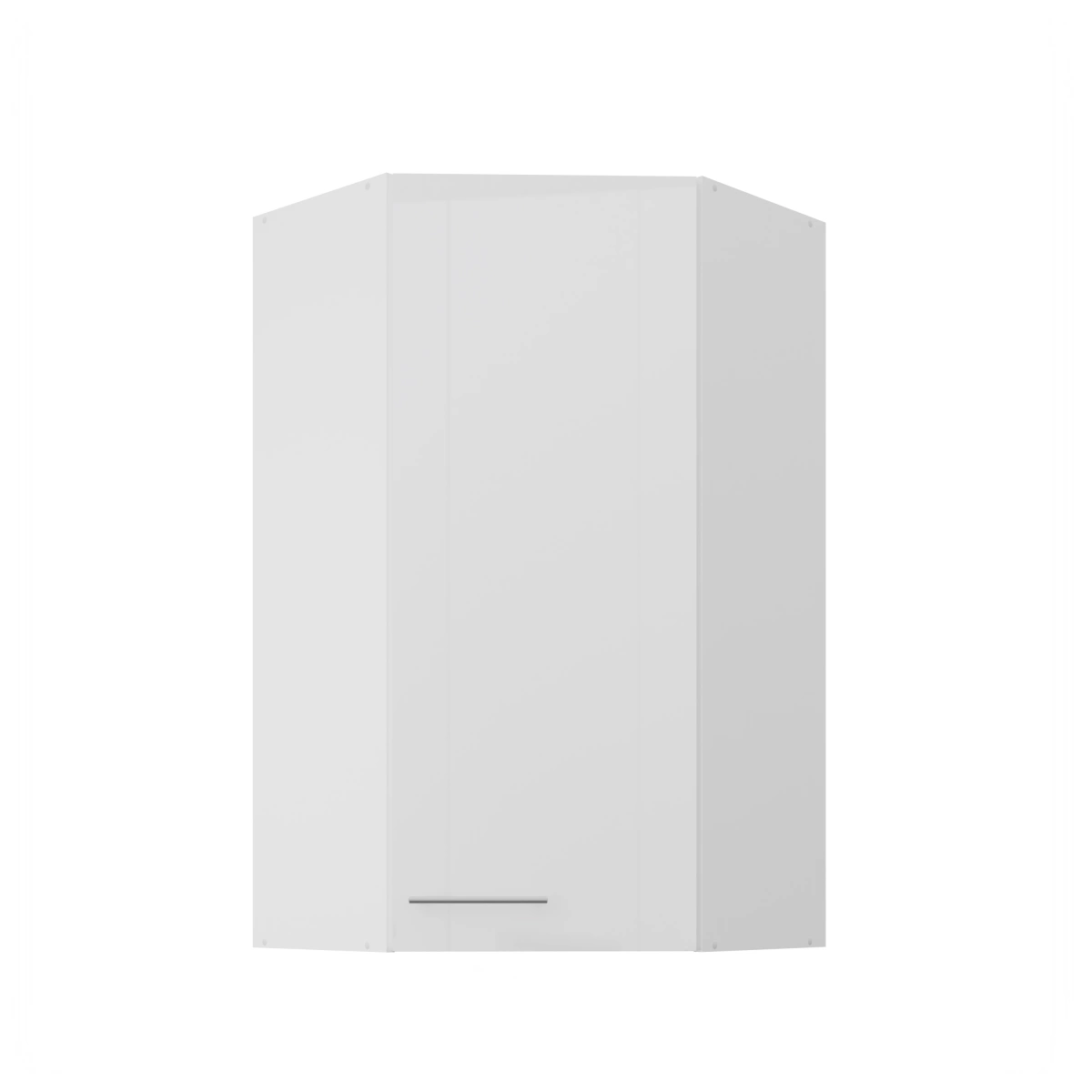 Upper corner cabinet 60/60 cm Lara White 60x60 GN-108 45 degrees 1F