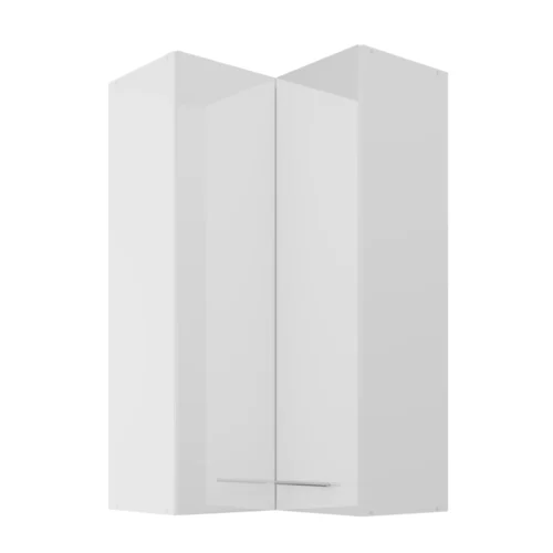 Upper corner cabinet 60/60 cm Lara White GN-108 2F 90 degrees