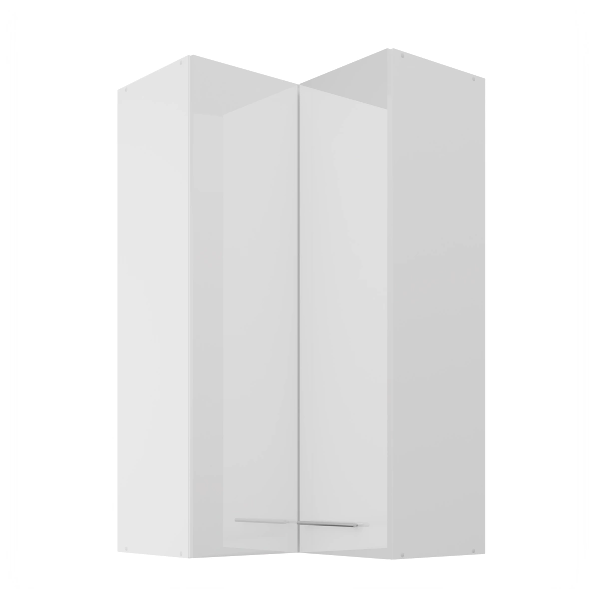 Upper corner cabinet 60/60 cm Lara White GN-108 2F 90 degrees