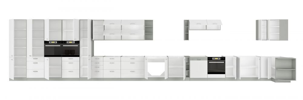 Bianka column cabinet with oven and microwave 60 DPM-210 2F - Image 3