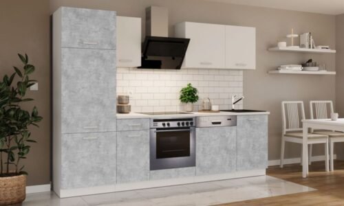 Kitchen set with countertop, kitchen 270 cm, Toni bellato gray