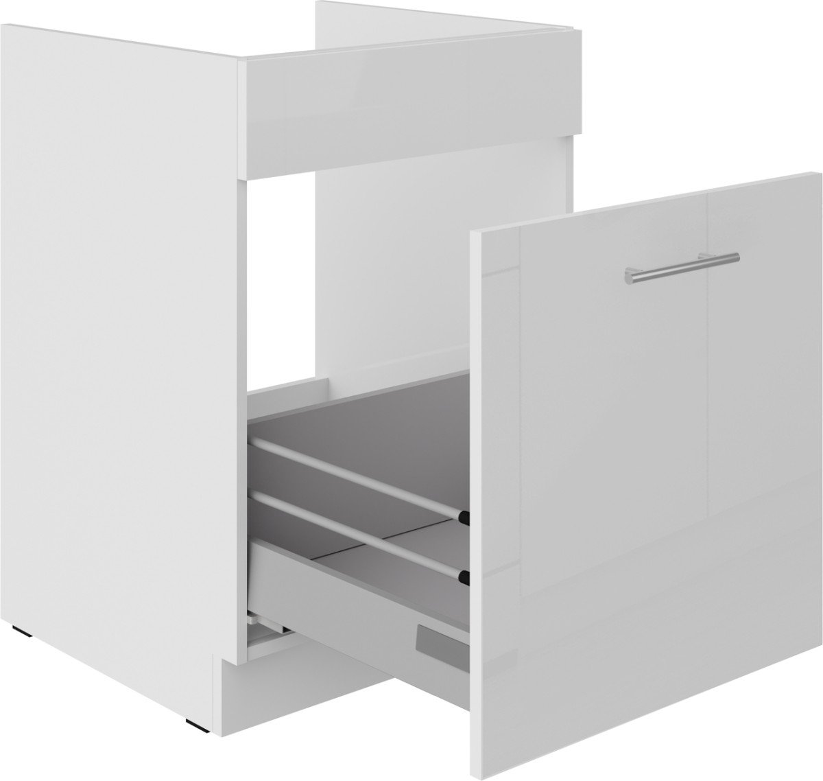 Base cabinet 60 cm, sink, drawer, Lara White 60 ZL 1S BB PREMIUM BOX - Image 2