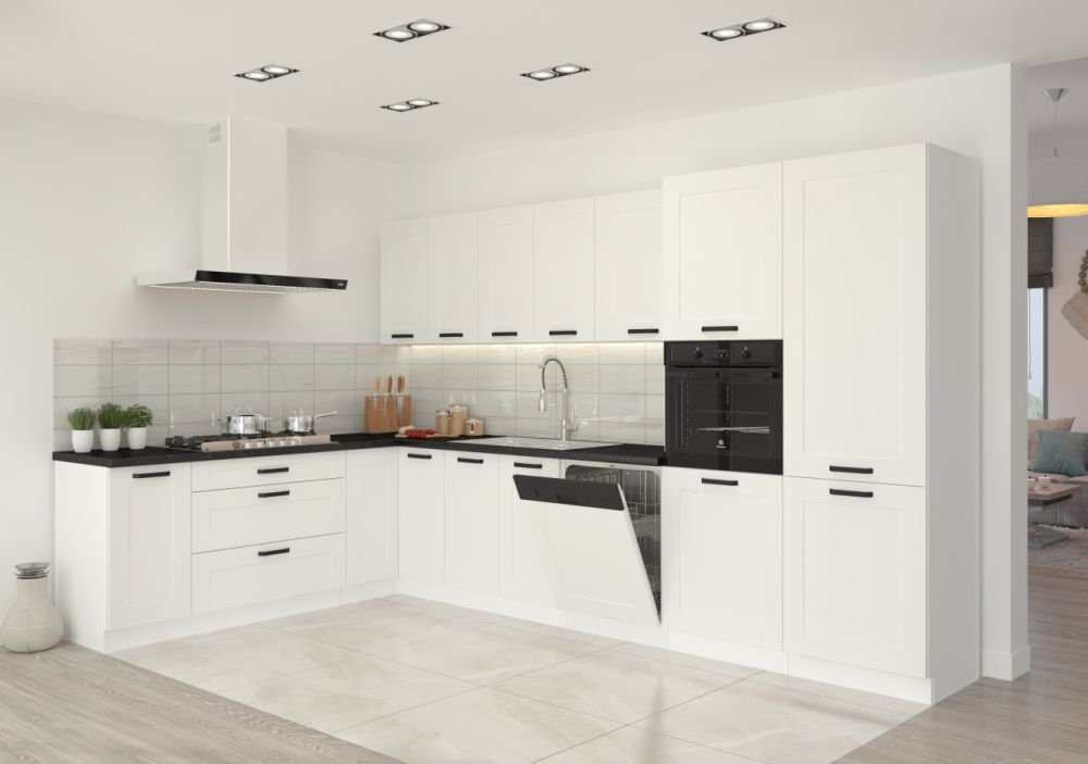 Luna white kitchen set, kitchen 250 cm - Image 5