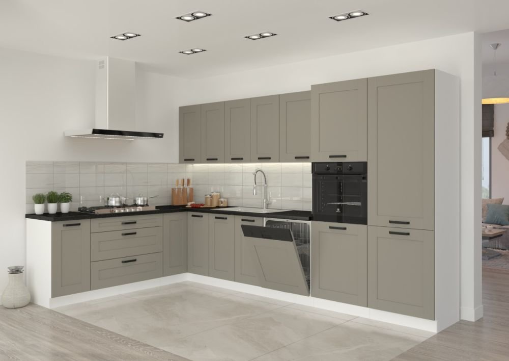 Wall cabinet 60 cm Luna white/clay grey 60 G-72 1F - Image 6