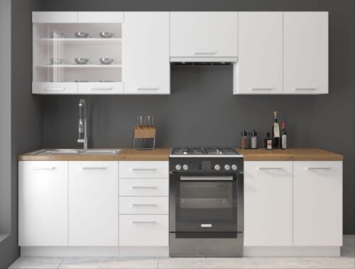Eco-friendly white kitchen hood 260 cm
