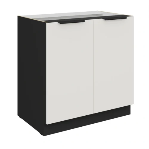 Base cabinet 80 cm Aria 80D 2F BB plinth