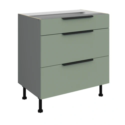 Base cabinet 80 cm with drawers Aria 80D 3S BB