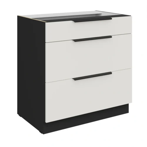 Base cabinet 80 cm with drawers Aria 80D 3S BB plinth