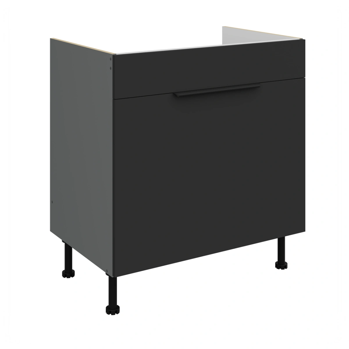 Base cabinet 80 cm, sink drawer, Aria 80 ZL 1S BB PREMIUM BOX - Image 3