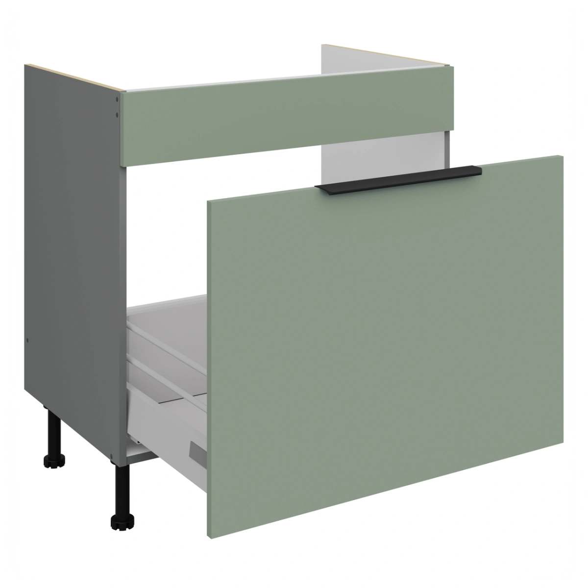 Base cabinet 80 cm, sink drawer, Aria 80 ZL 1S BB PREMIUM BOX - Image 2