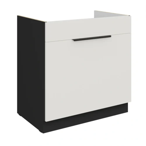 Base cabinet 80 cm, sink, drawer, Aria 80 ZL 1S BB PREMIUM BOX, plinth