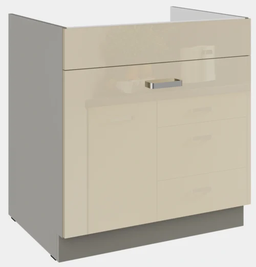 Base cabinet 80 cm, sink, drawer Karmen 80 ZL 1S BB PREMIUM BOX