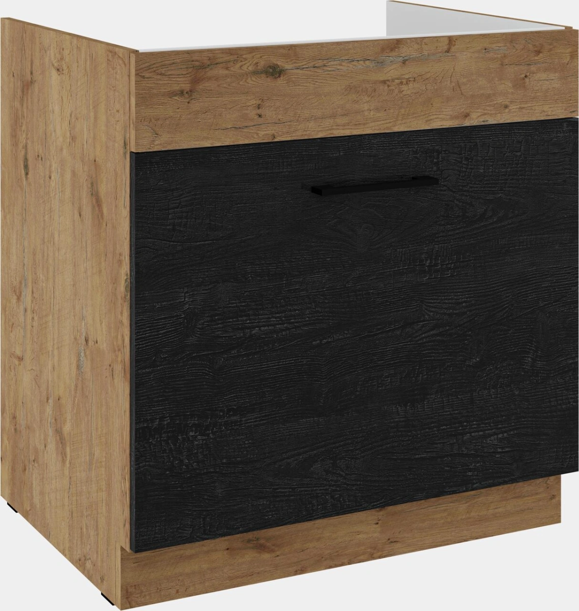 Base cabinet 80 cm for sink drawer Vigo Dark 80 ZL 1S BB PREMIUM BOX