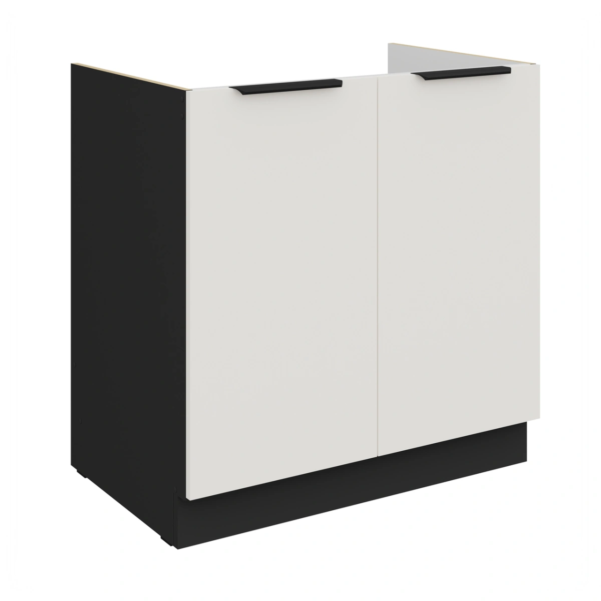 Base cabinet 80 cm, Aria 80ZL 2F BB sink, plinth