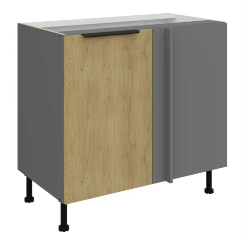 Base corner cabinet 105/60 cm Cremona anthracite 105 ND 1F BB